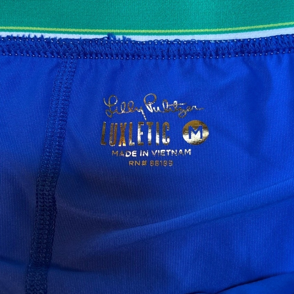 Lilly Pulitzer Womens Silvana Luxletic Skirt Botanical Green In A Flutter Medium - Picture 8 of 9